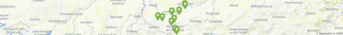 Kartenansicht für Apotheken-Notdienste in der Nähe von Sonntagberg (Amstetten, Niederösterreich)
